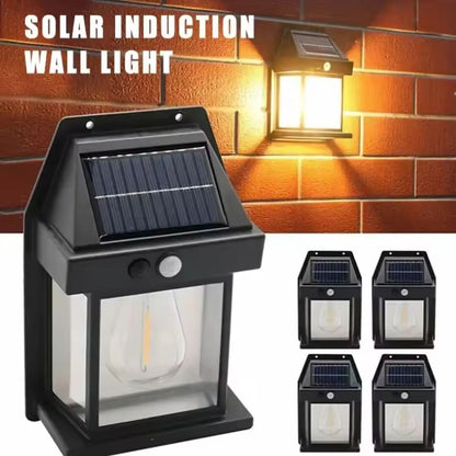 SolarSense | Beweging Sensor Zonnewandlamp voor Efficiënte Buitenverlichting