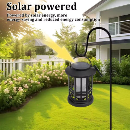 VividFlame | Solar Lantaarn met Flikkerend Vlam-effect voor Sfeervolle Tuinen