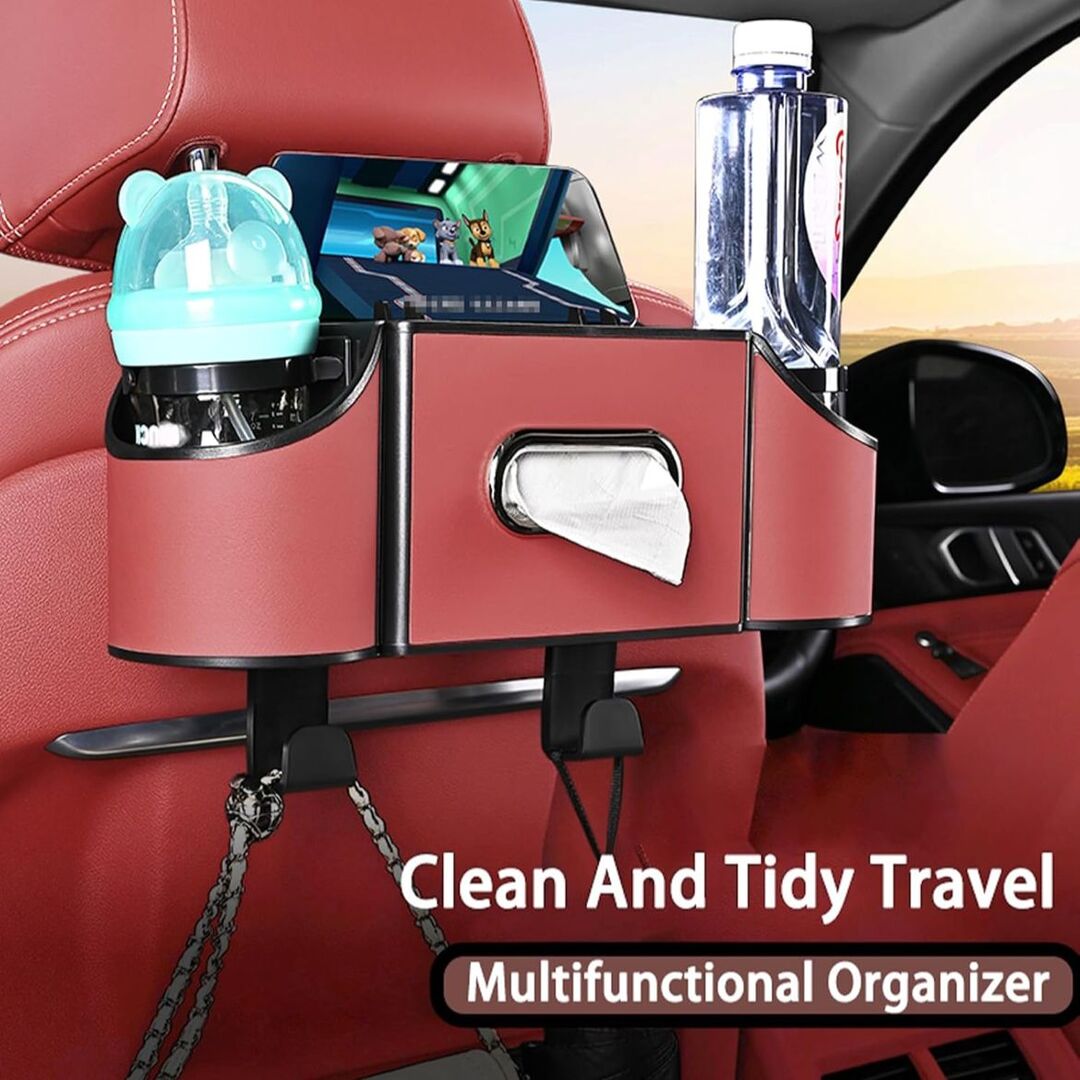 CarTidy | Luxe Auto Organizer met 4-in-1 Opbergsysteem