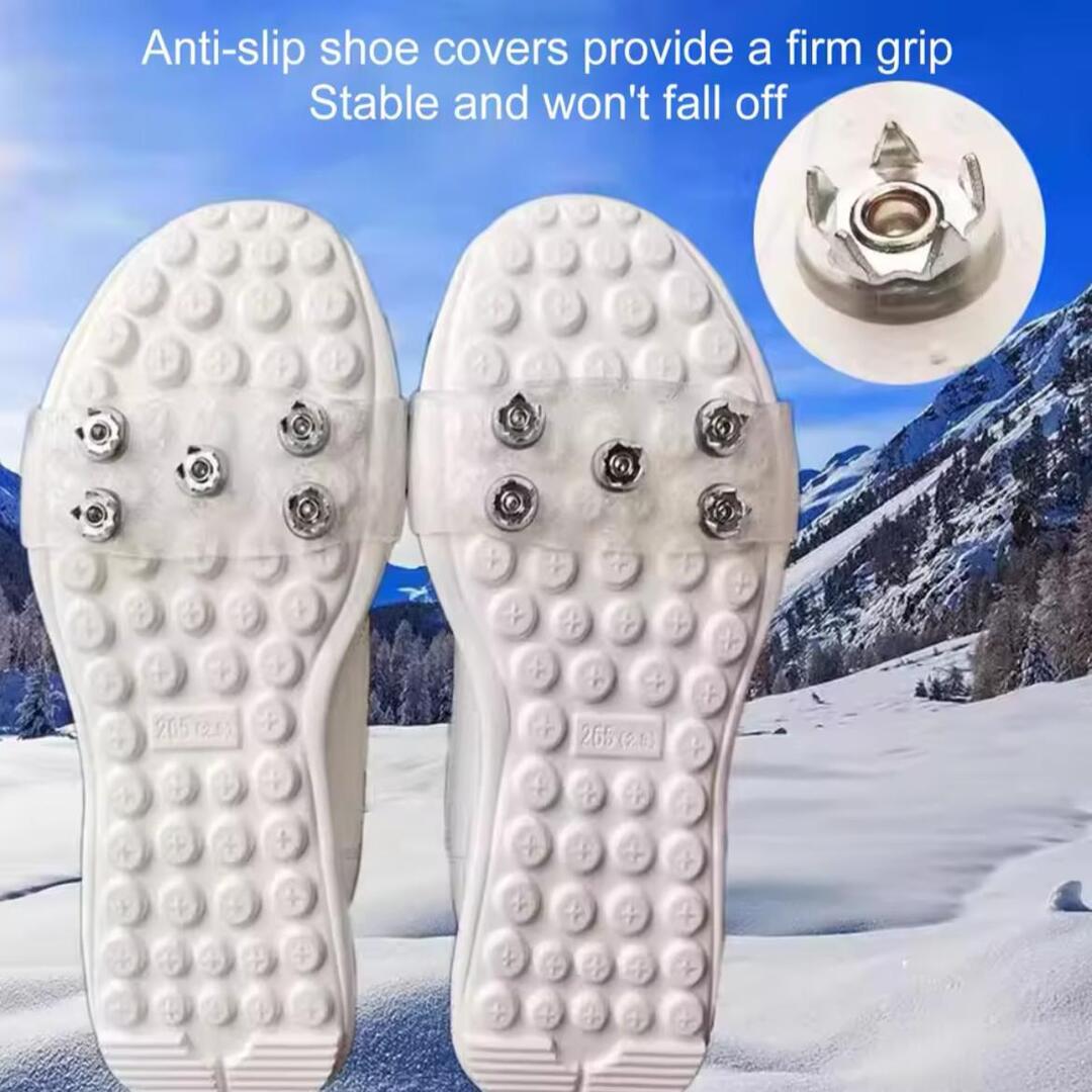 SnowSecure | Antislip Schoenhoes met 5 Stalen Spikes voor Veilige Winterstappen