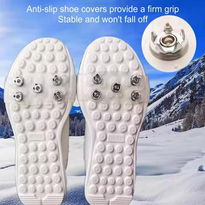 SnowSecure | Antislip Schoenhoes met 5 Stalen Spikes voor Veilige Winterstappen