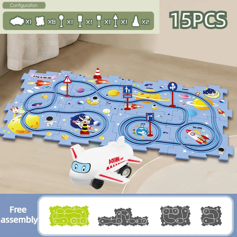 PuzzleRace | Educatief Speelspoor Set