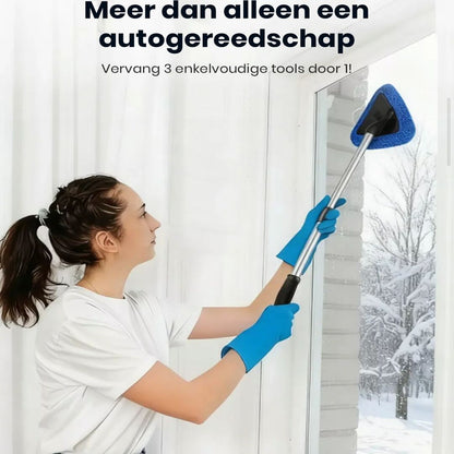 GlassMaster | Ruitenreinigingsset met Microfiber Pads voor Streeploos Schoonmaken