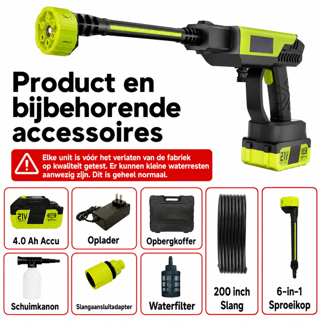 HydroJet Flex | Grondig Schoon, Waar Je Ook Bent