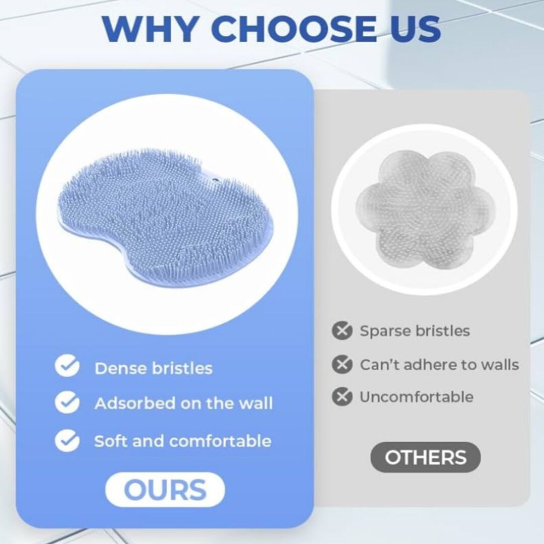 SootheMat | Silicone Scrubmat voor Voeten & Lichaam in de Douche