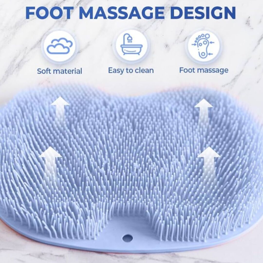 SootheMat | Silicone Scrubmat voor Voeten & Lichaam in de Douche