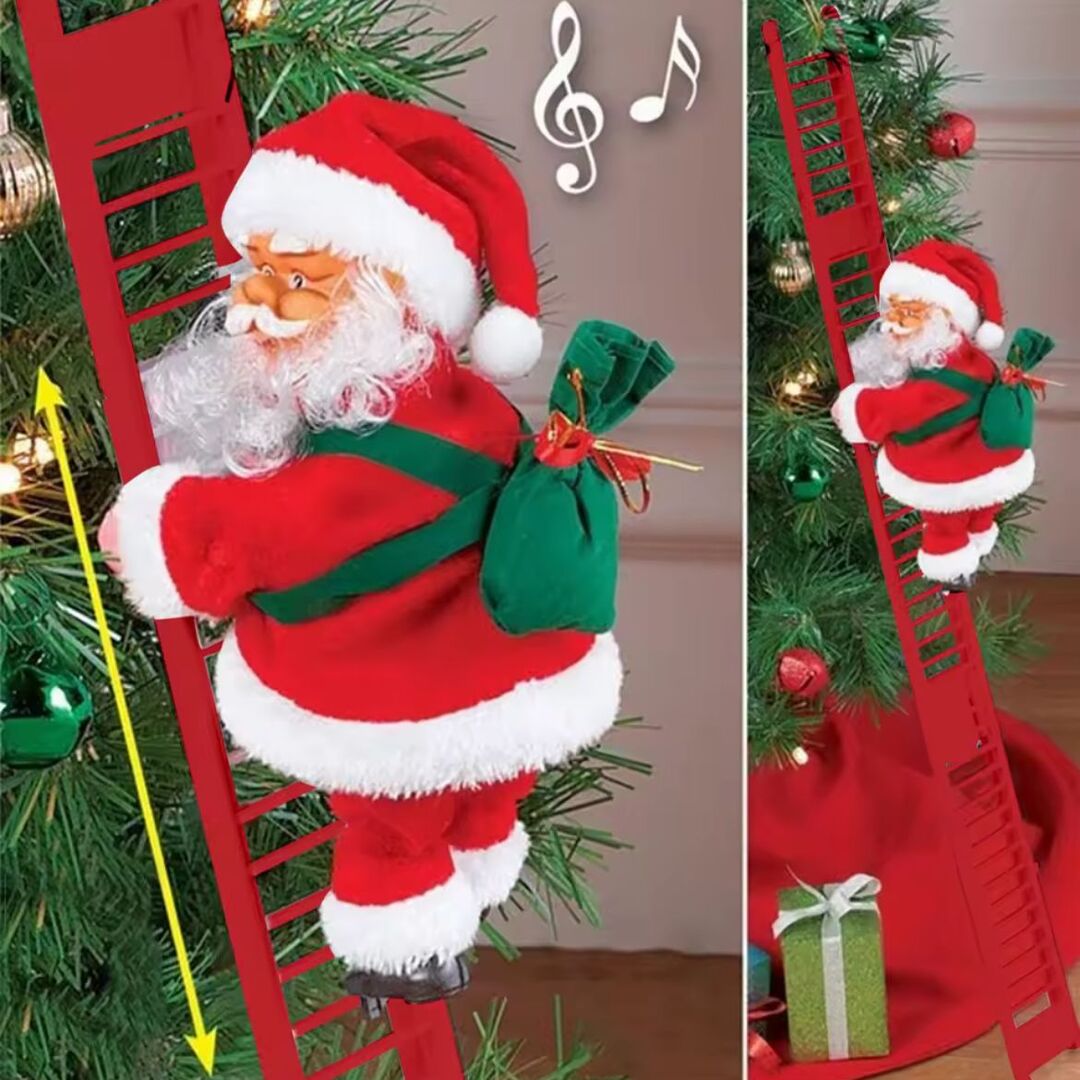 JollyClimber | Klimmende Kerstman met Muziek voor Magische Kerstdagen