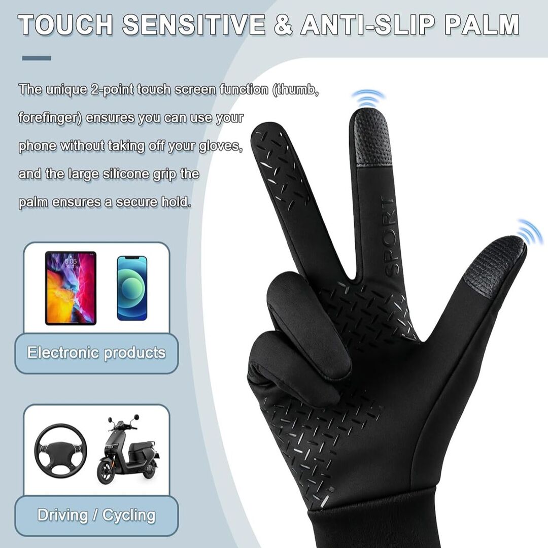 ThermoGrip | Winterhandschoenen met Warmte tot –30°C en Touchscreenfunctie