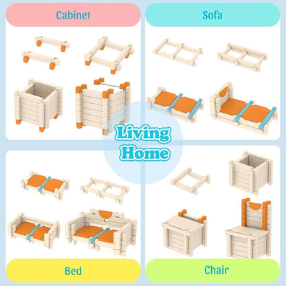 MontiBlocks | Houten Montessori Bouwblokken voor Creatief en Natuurlijk Spel