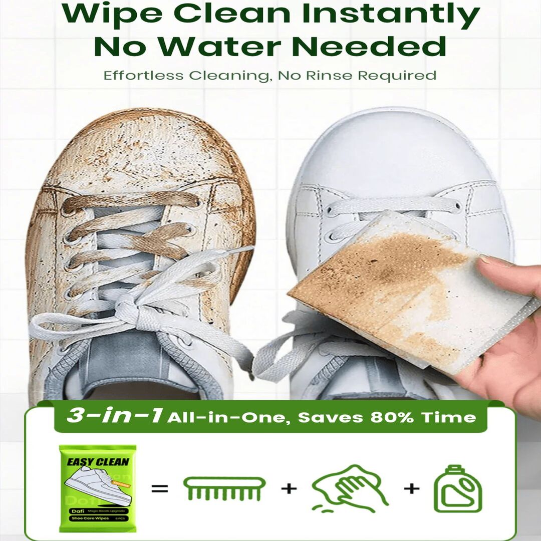 QuickClean | Schoonmaakdoekjes voor Direct Schone Sneakers & Schoenen