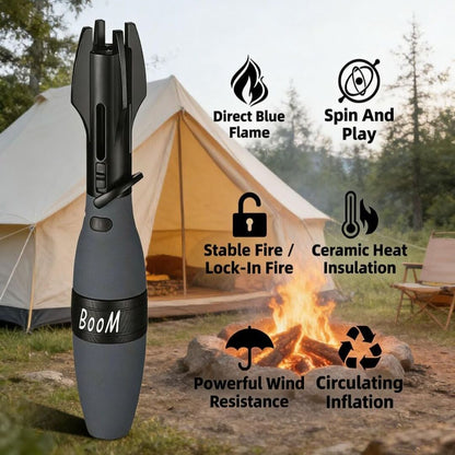 SpinTorch | Creatieve Raket-Aansteker met Draaimechanisme en Krachtige Vlam