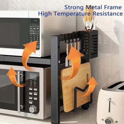 SpaceMax | Uitschuifbaar Rek voor Magnetron en Keukenorganisatie