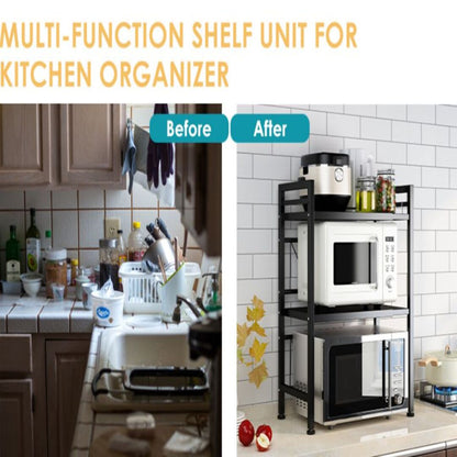 SpaceMax | Uitschuifbaar Rek voor Magnetron en Keukenorganisatie