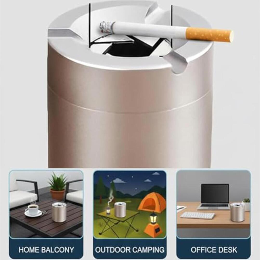 SafeAsh | Duurzame Draaideksel Asbak voor Auto en Thuis