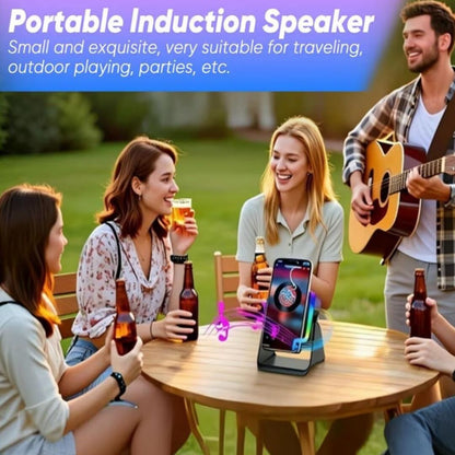 AeroTune | 5-in-1 Draagbare Speaker met Inductiegeluid, Oplaadfunctie en LED-sfeerlicht