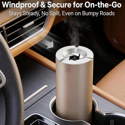 SafeAsh | Duurzame Draaideksel Asbak voor Auto en Thuis