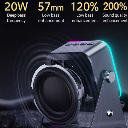 AeroTune | 5-in-1 Draagbare Speaker met Inductiegeluid, Oplaadfunctie en LED-sfeerlicht