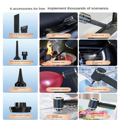 DustAway | Krachtige Draagbare Stofzuiger met USB-C & Accessoires