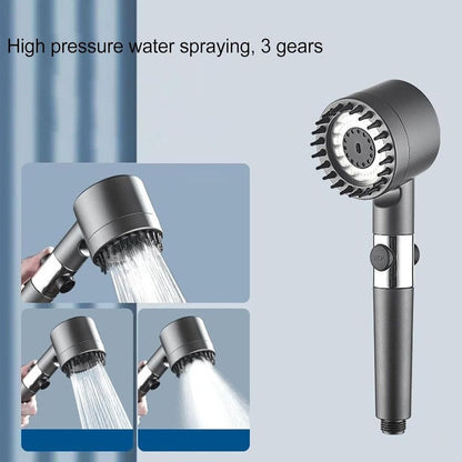 AquaLuxe | Douchekop met 3-in-1 Straalstanden & Waterbesparing