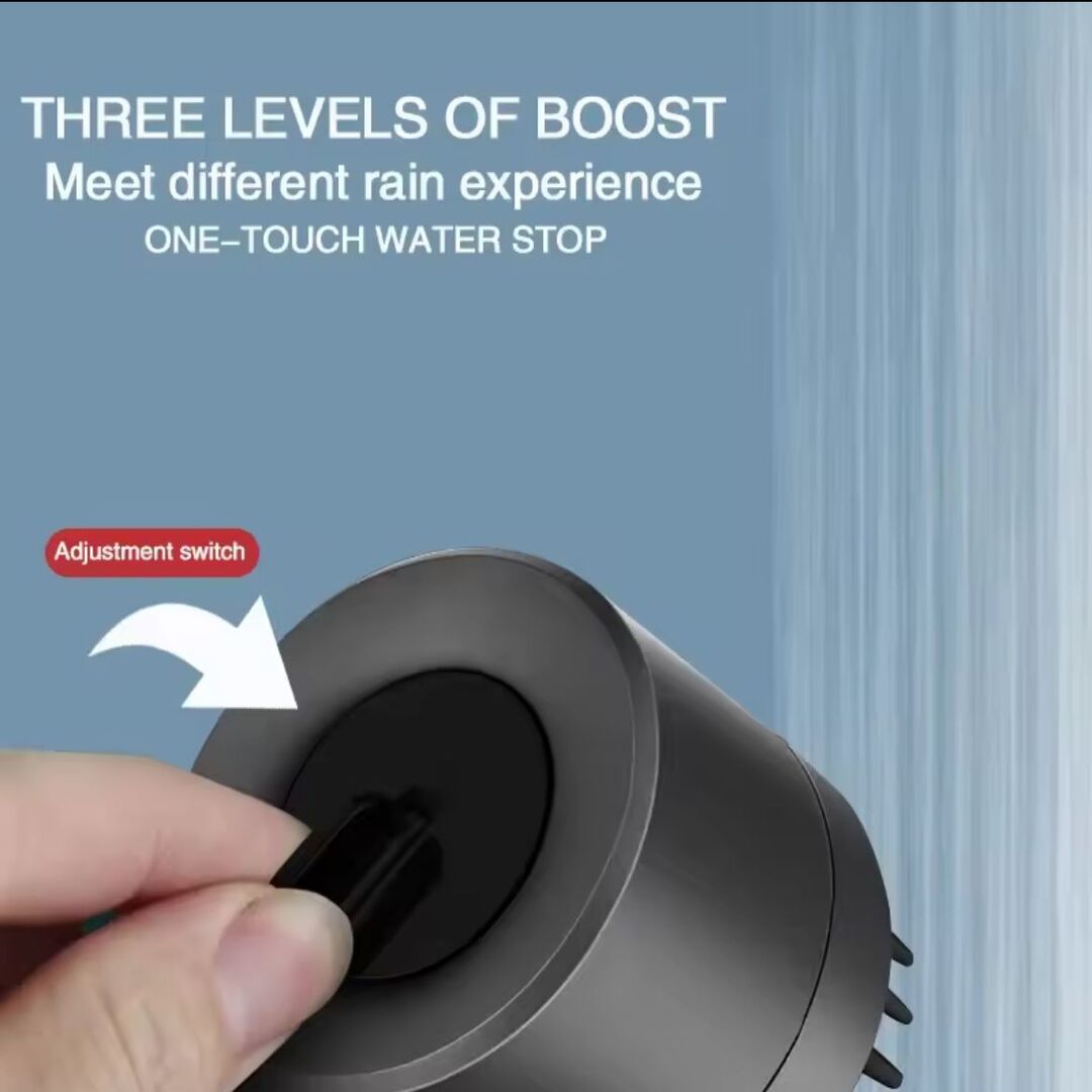 AquaLuxe | Douchekop met 3-in-1 Straalstanden & Waterbesparing