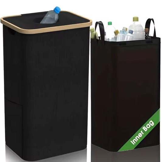 EcoBin | Ruimtebesparende Recyclemand met Afneembare Zak