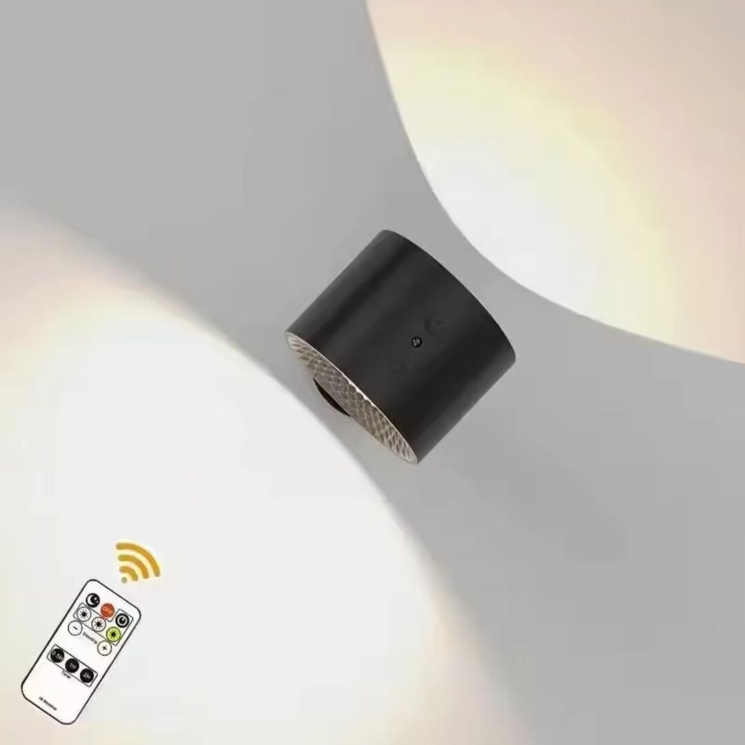 LumoGlow | Dimbare Draadloze LED Wandlamp met Afstandsbediening